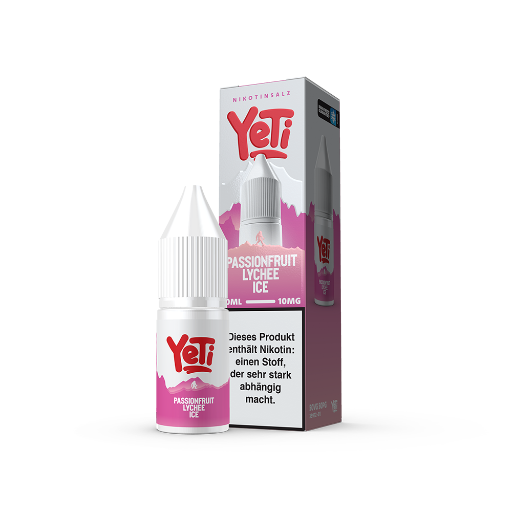 Yeti Summit Nikotinsalz - Passionfruit Lychee Ice - Overdosed 10ml Liquid 10mg