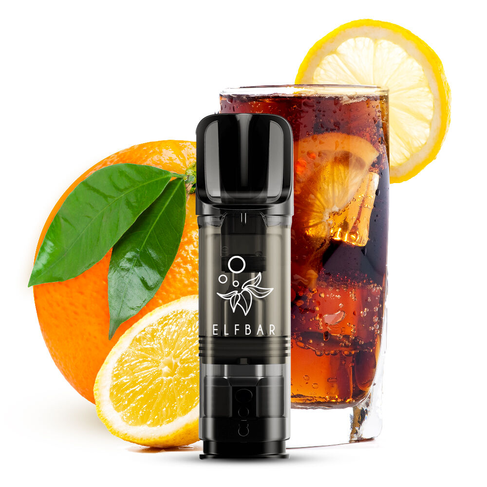 2x Elfbar Elfa Einweg Pod - Cola & Orange - 20mg Nikotinsalz 2ml 2x Elfbar Elfa Einweg Pod - Cola & Orange - 20mg Nikotinsalz 2ml