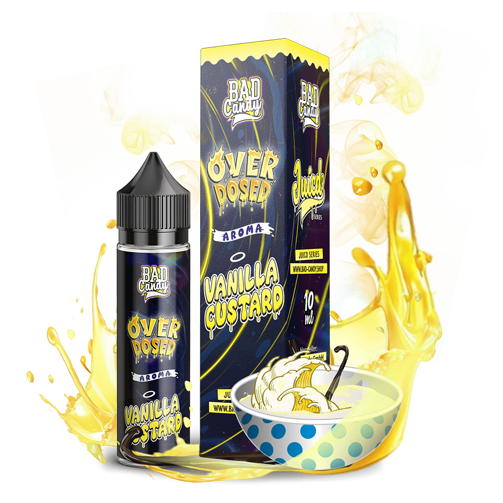 Bad Candy Longfill - Vanilla Custard - Overdosed 10ml Aroma in 60 ml Flasche