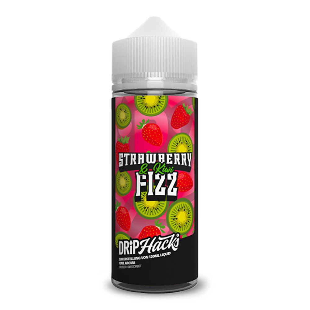 Drip Hacks Longfill - Strawberry Kiwi Fizz - 10ml Aroma in 120ml Flasche
