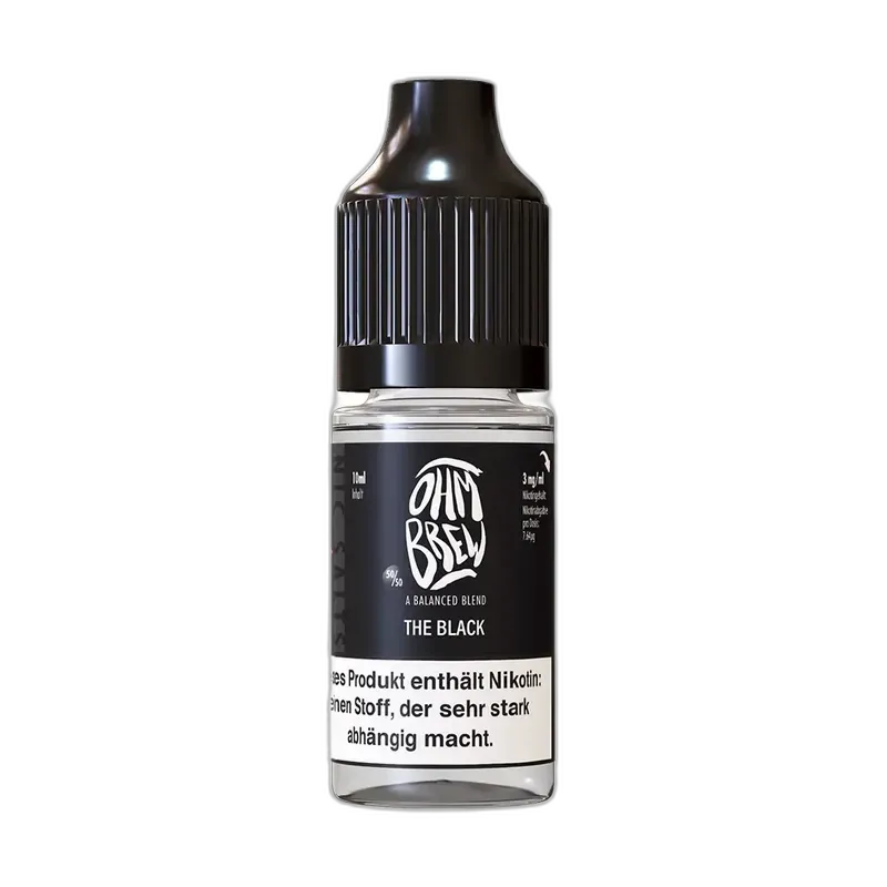 Ohm Brew Nikotinsalz - The Black - 10ml Liquid 12mg