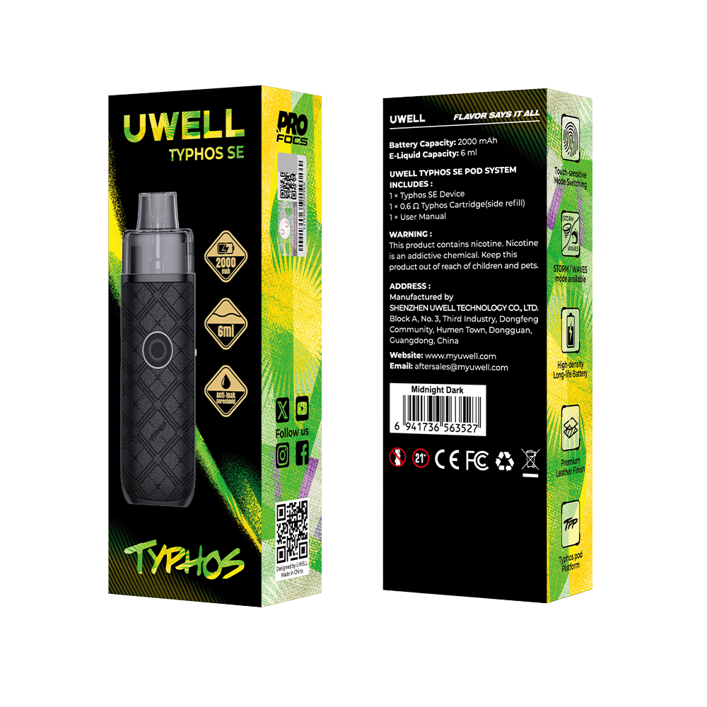 Uwell Typhos SE Kit Midnight Dark Uwell Typhos SE Kit Midnight Dark