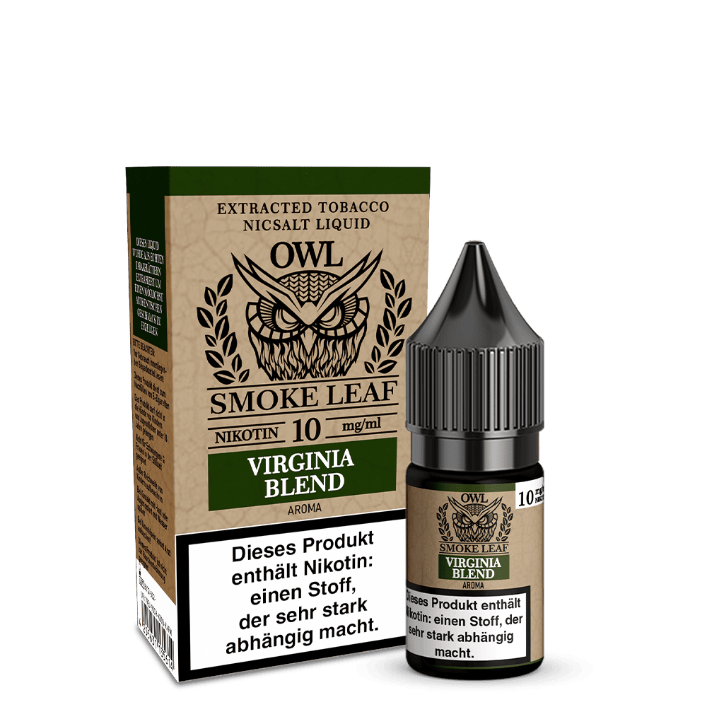 OWL Smoke Leaf Nikotinsalz - Virginia Blend Tobacco - 10ml Liquid 10mg