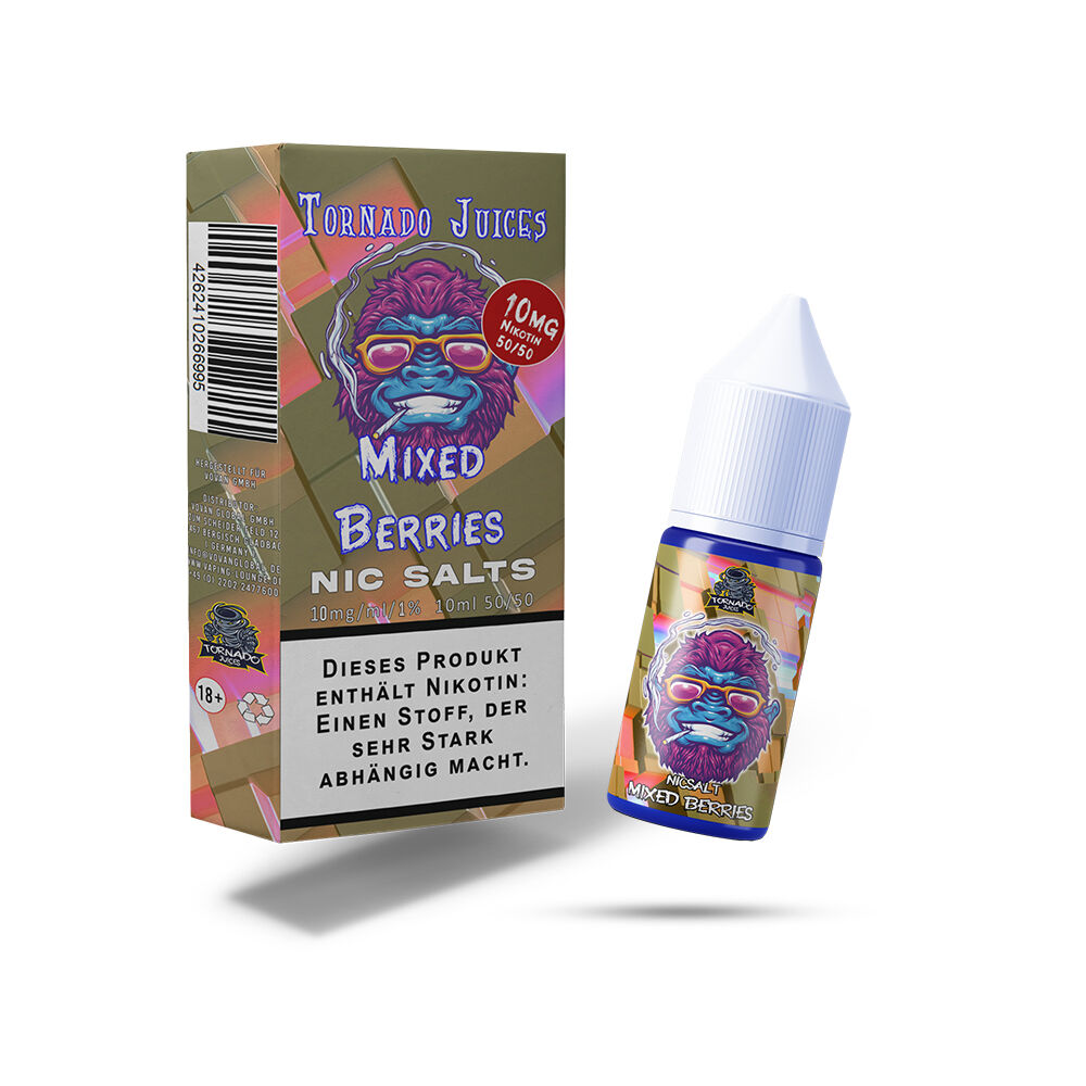 Tornado Juices Nikotinsalz - Mixed Berries - 10mg 10ml Liquid
