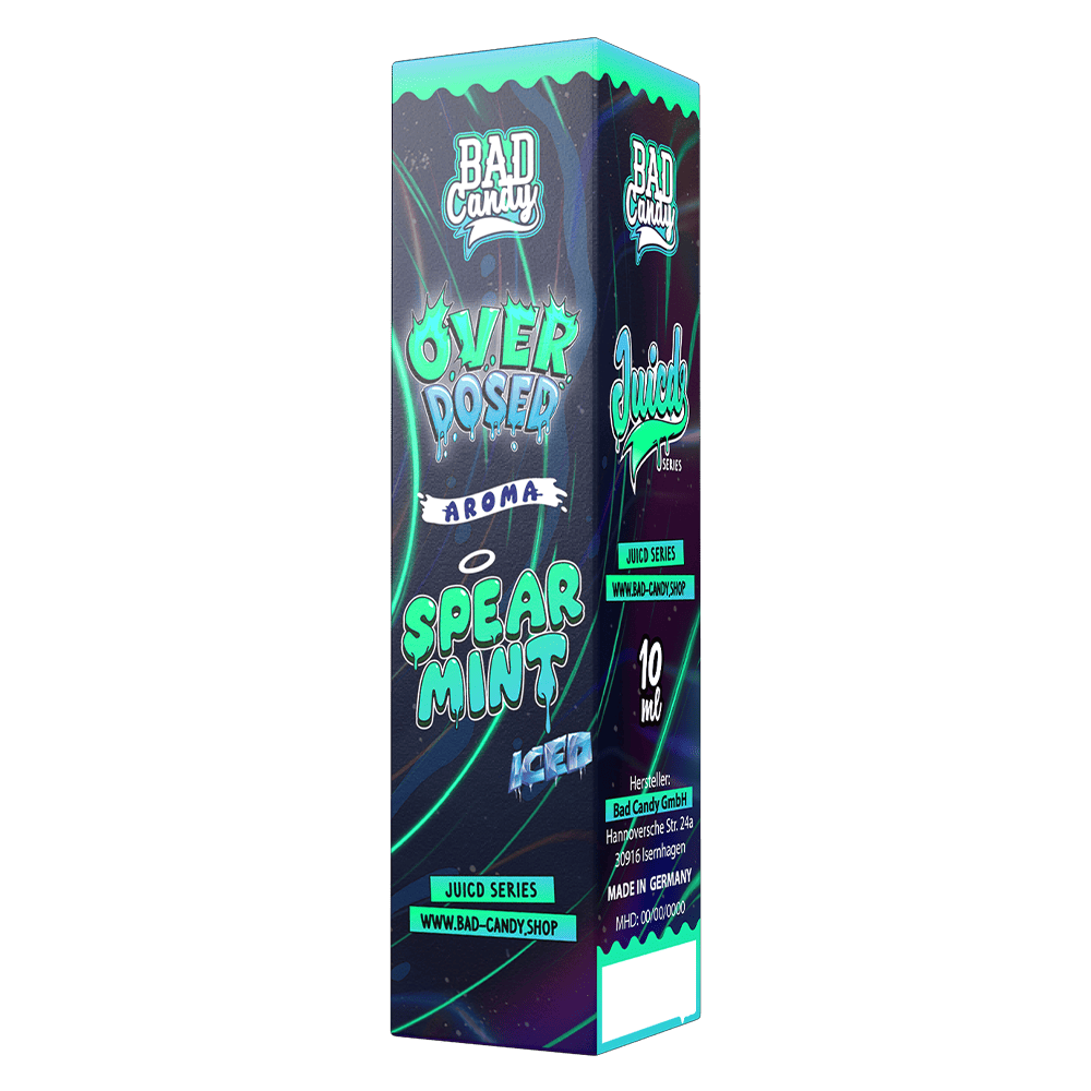Bad Candy Longfill - Spearmint Iced - Overdosed 10ml Aroma in 60 ml Flasche