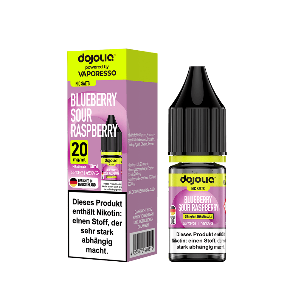 Dojoliq Nikotinsalz - Blueberry Sour Raspberry - 10ml Liquid 20mg