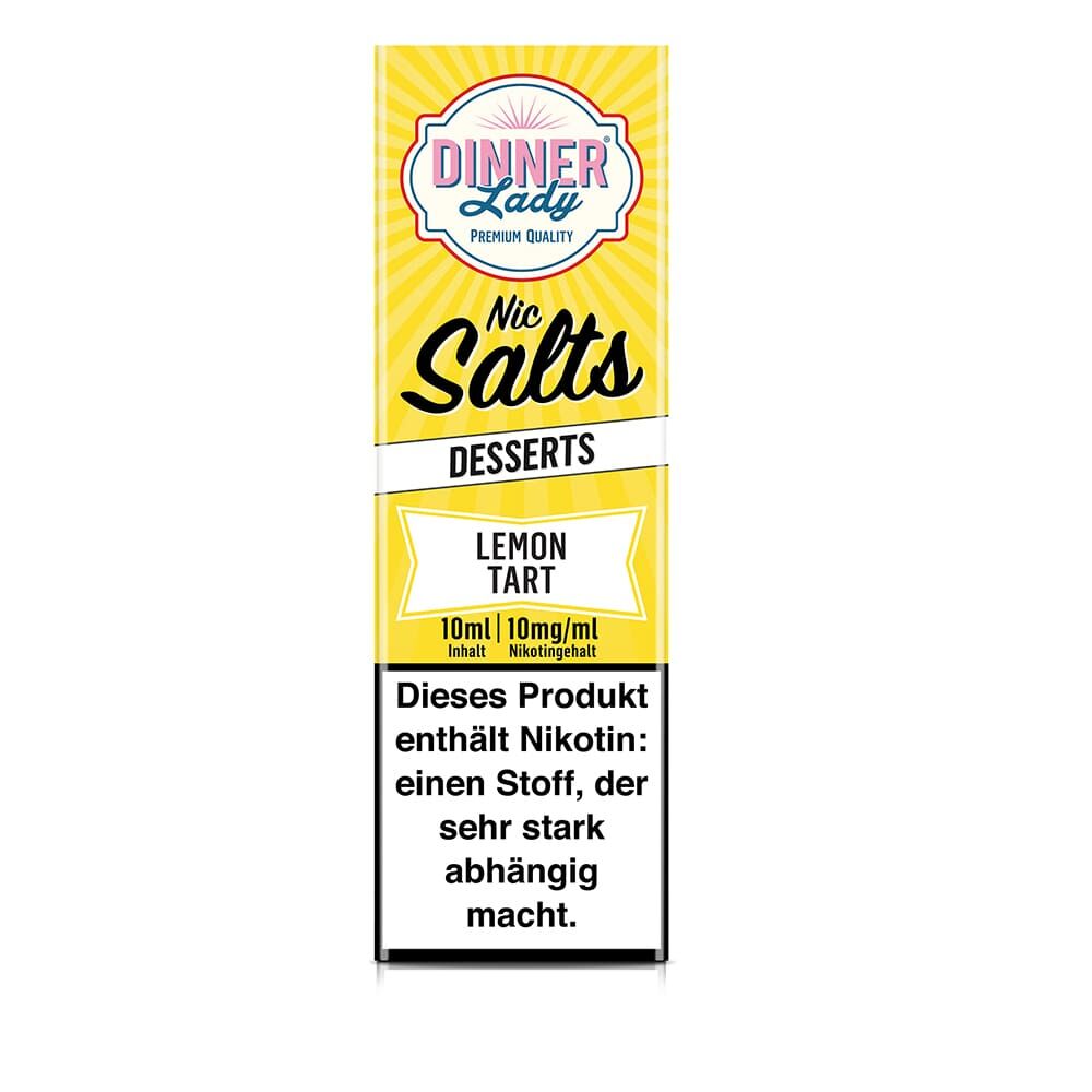 Dinner Lady Nikotinsalz - Lemon Tart - 50/50 10ml Liquid 10mg