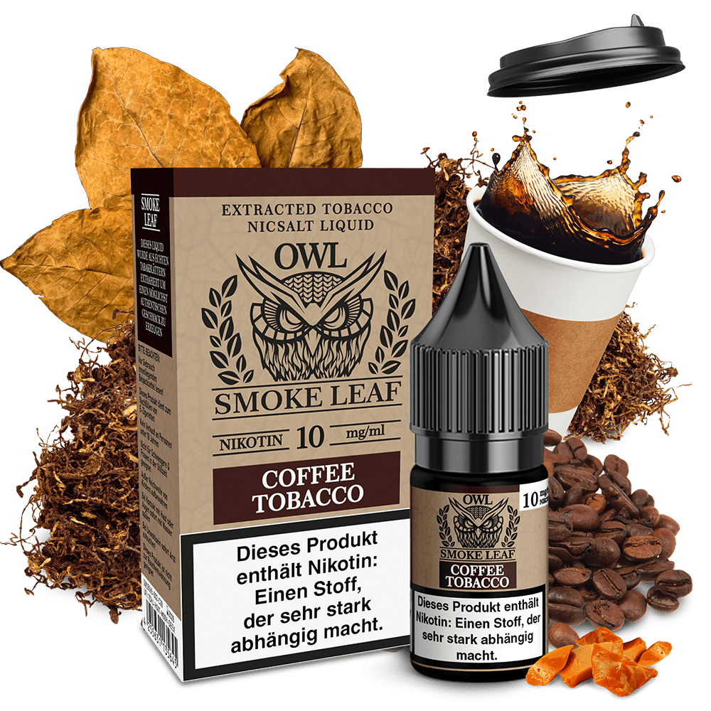 OWL Smoke Leaf Nikotinsalz - Coffee Tobacco - 10ml Liquid 10mg