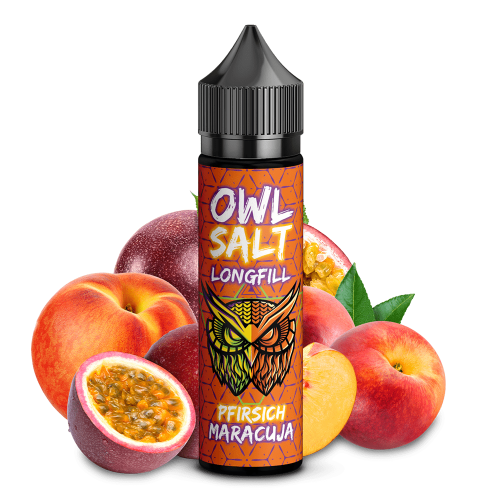 OWL Salt Aroma Longfill - Pfirsich Maracuja - 10ml in 60ml Flasche