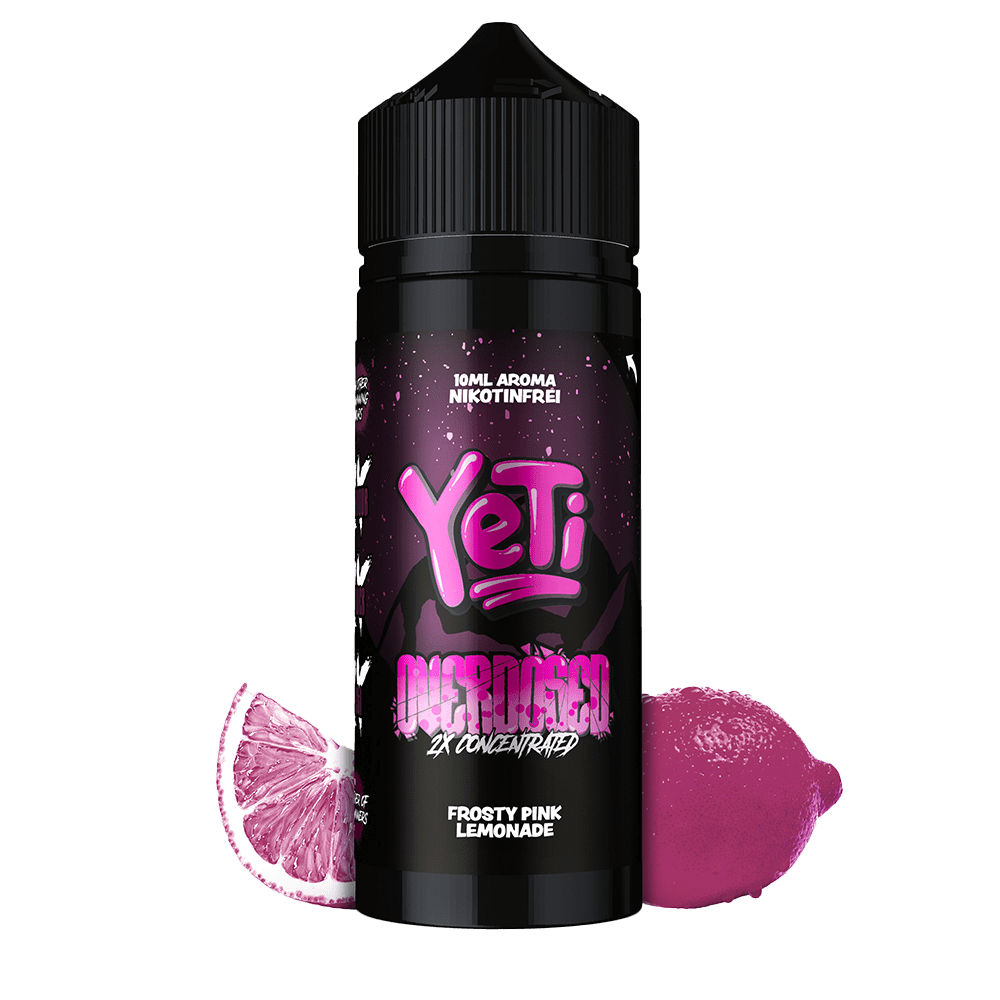 Yeti Longfill - Frosty Pink Lemonade - Overdosed 10ml Aroma in 120ml Flasche