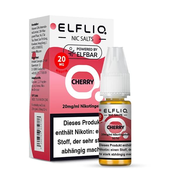 Elfliq by Elfbar Nikotinsalz - Cherry - Liquid 20mg 10ml