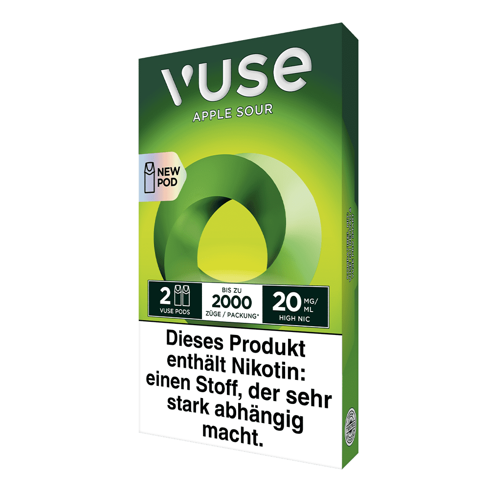 2x Vuse Pod Green Apple Nic Salts 20mg