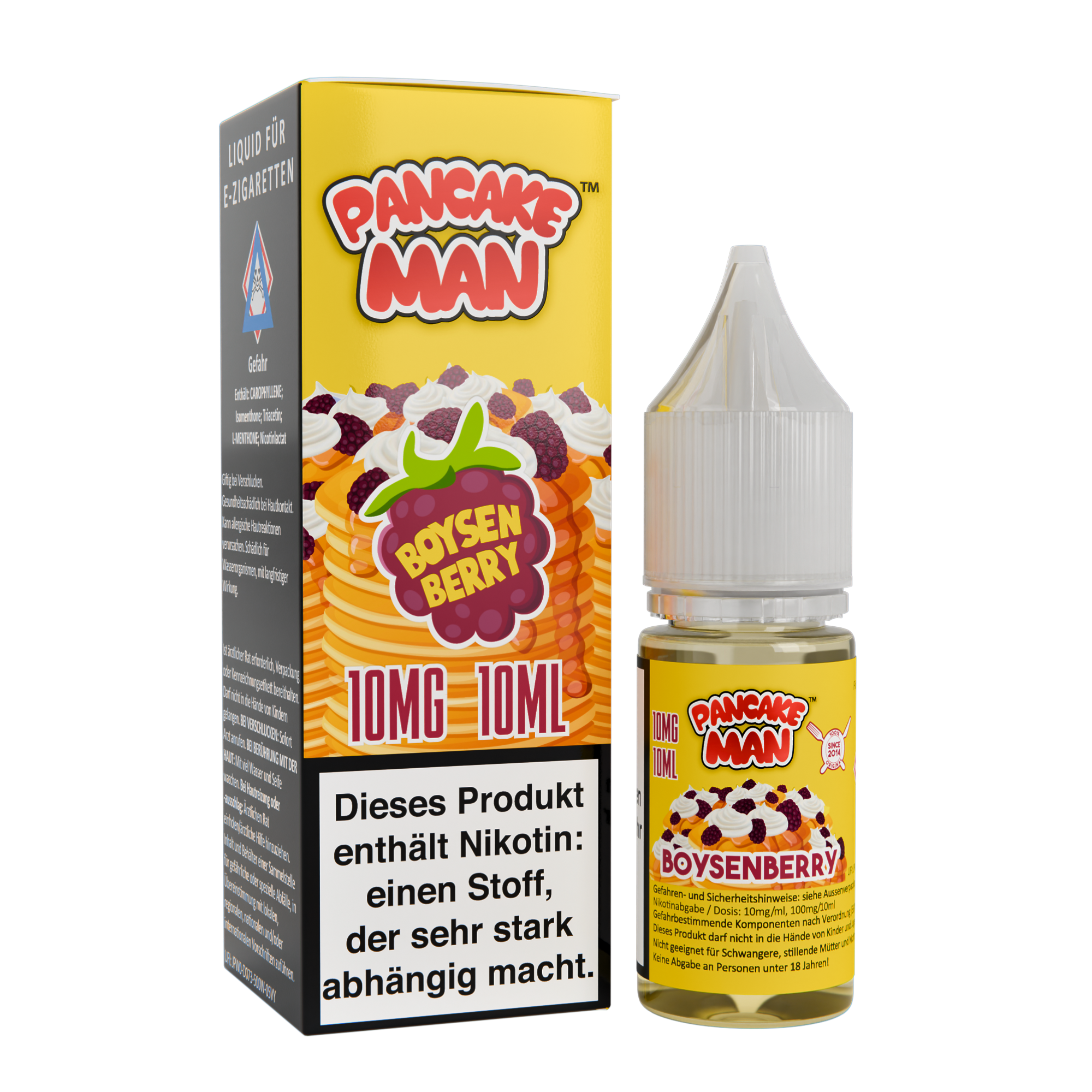 Pancake Man Nikotinsalz - Boysenberry - 10ml Liquid 10mg