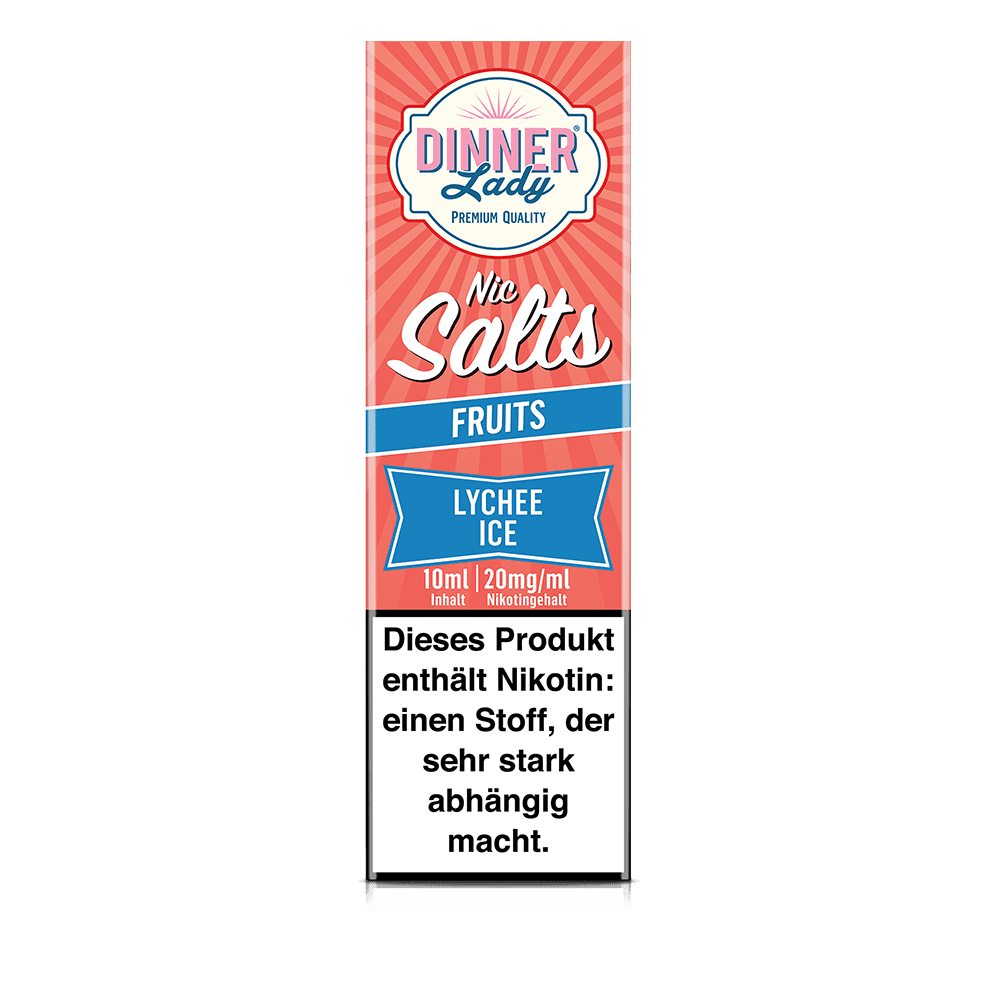 Dinner Lady Nikotinsalz - Lychee Ice - 50/50 10ml Liquid 20mg