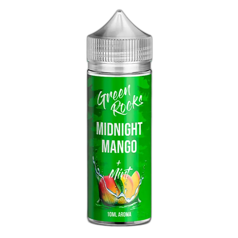 Green Rocks Longfill - Midnight Mango - 10ml Aroma in 120ml Flasche