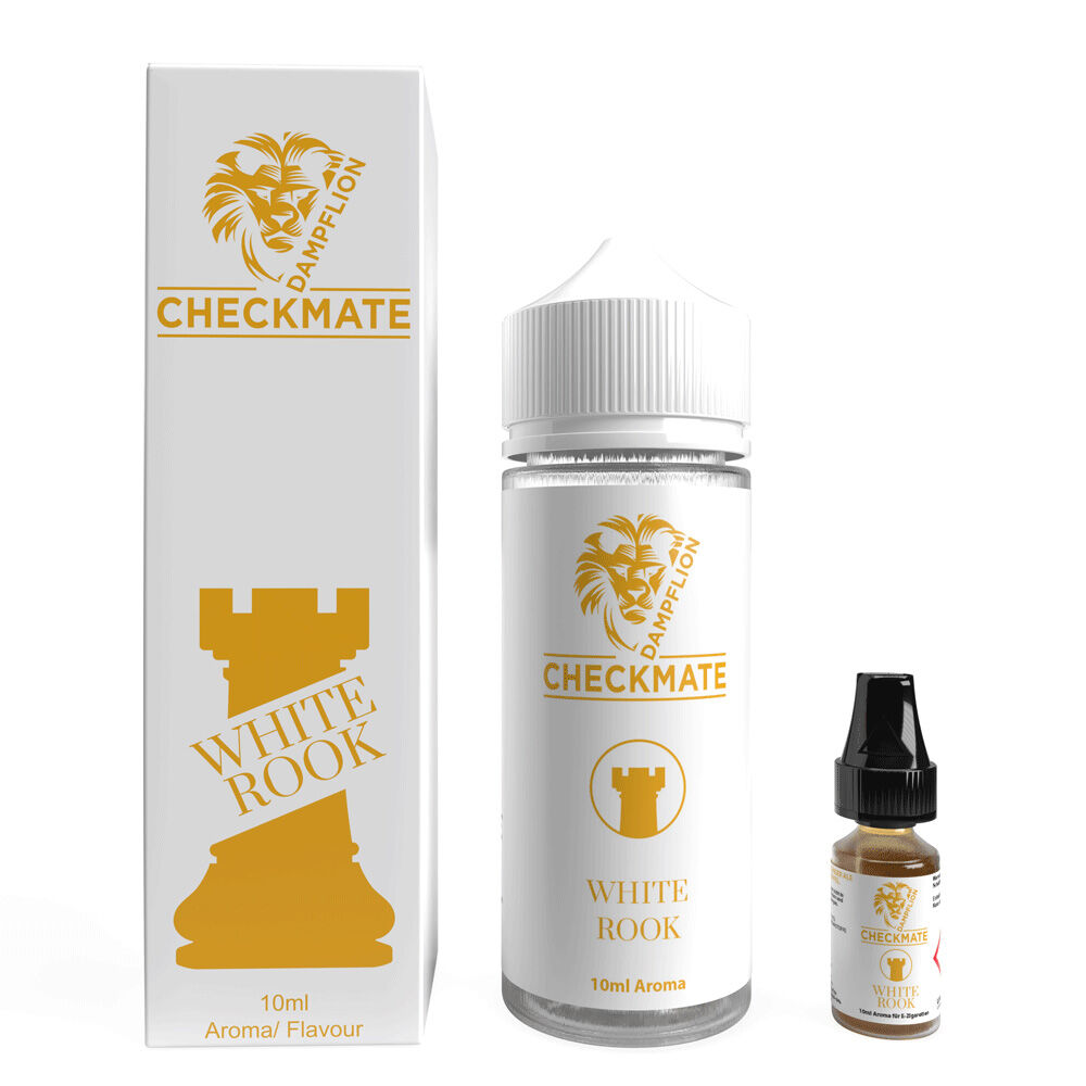 Dampflion Checkmate Longfill - White Rook - 10ml Aroma in 120ml Flasche