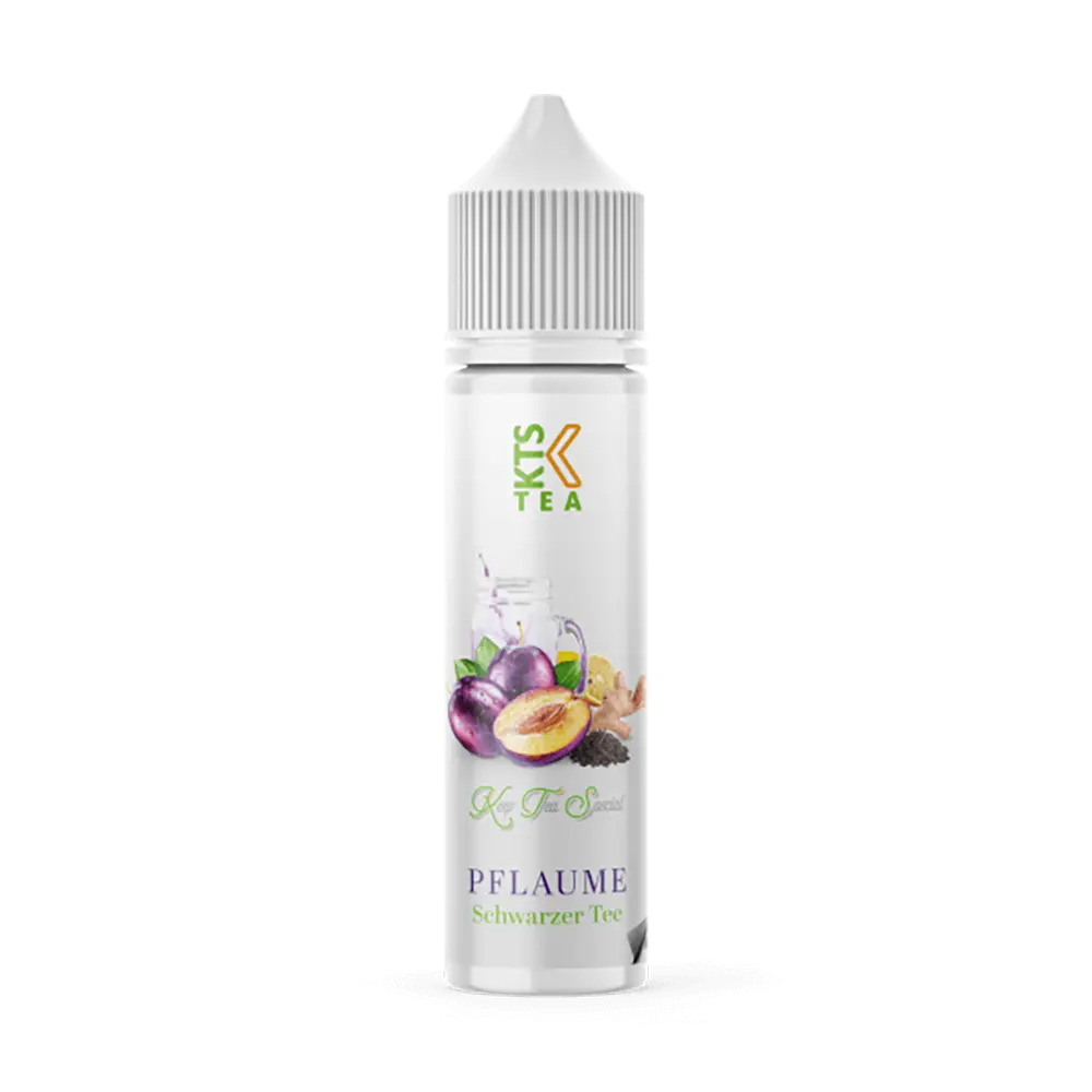 KTS Tea Line Longfill - Pflaume Schwarzer Tee - 10ml Aroma in 60ml Flasche