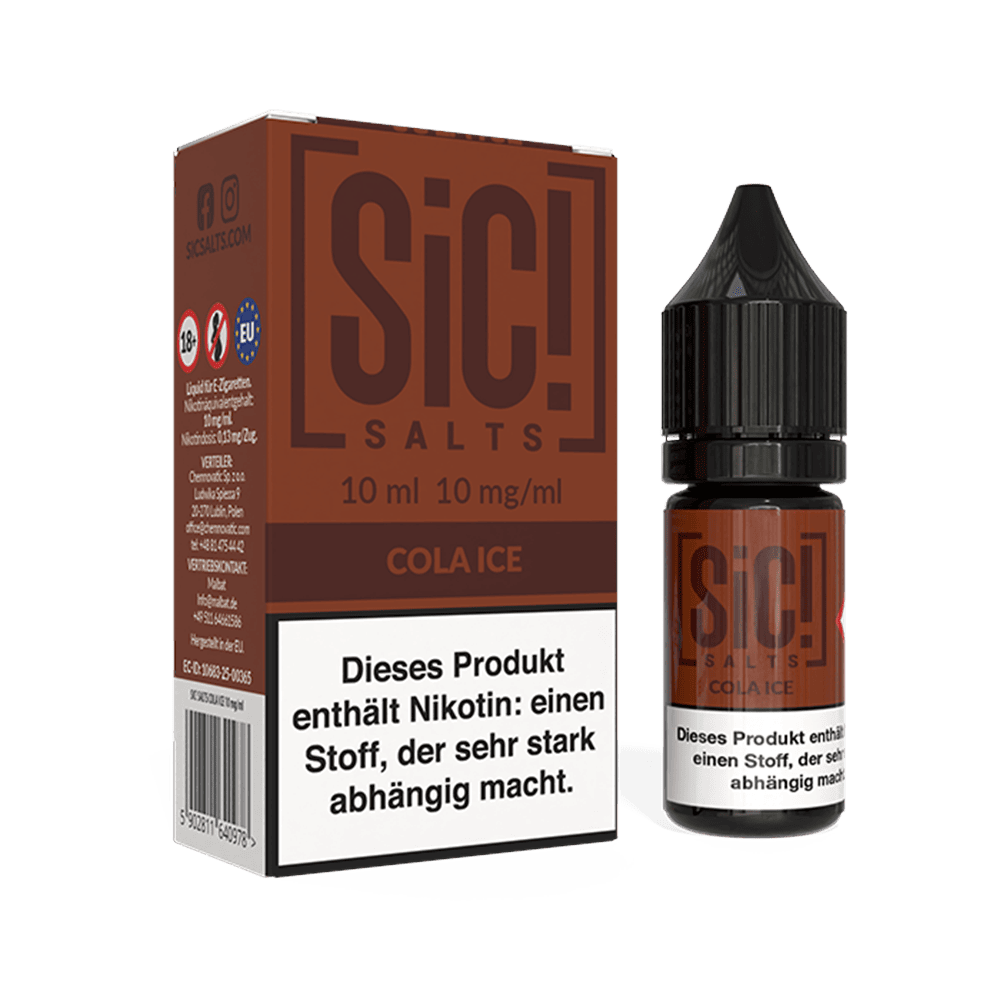 SIC Nikotinsalz - Cola Ice -10ml Liquid 10mg