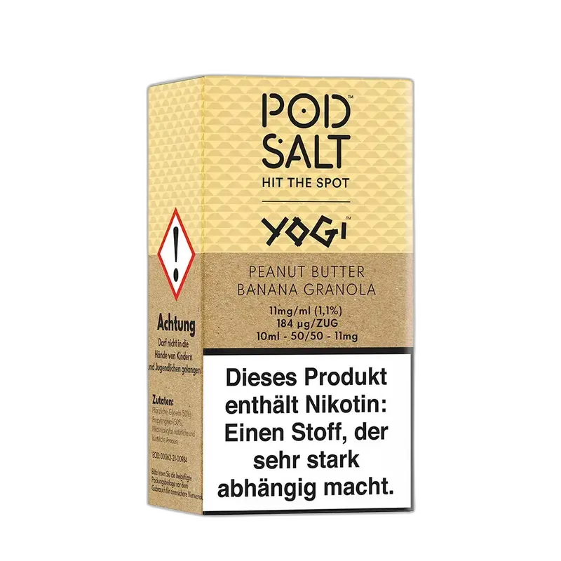 Pod Salt Fusion - Peanut Butter Banana Granola Bar - 10ml Liquid 11mg Nikotinsalz