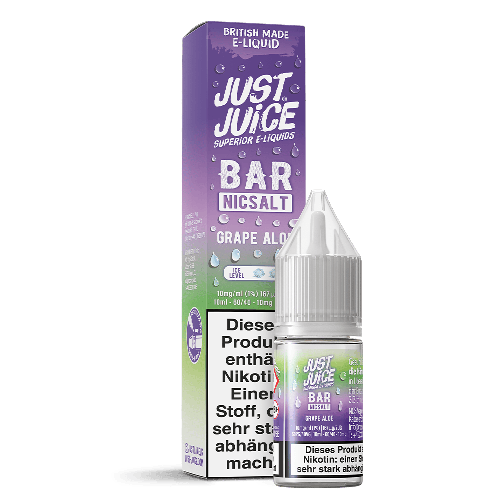 Just Juice Nikotinsalz - Grape Aloe - 10ml Liquid 10mg
