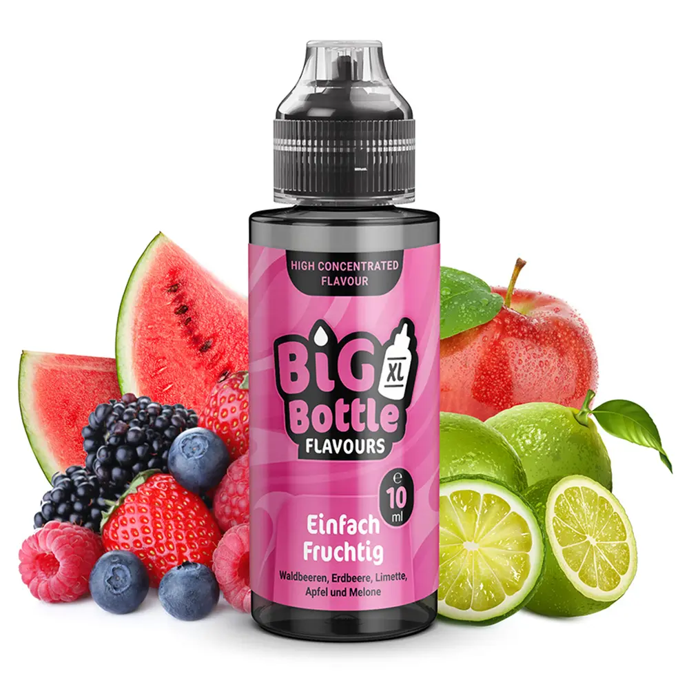Big Bottle Flavours Longfill - Einfach Fruchtig - 10ml Aroma in 120ml Flasche