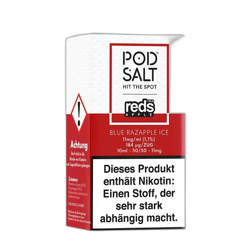 Pod Salt Fusion - Blue Razapple Ice - 10ml Liquid 11mg Nikotinsalz