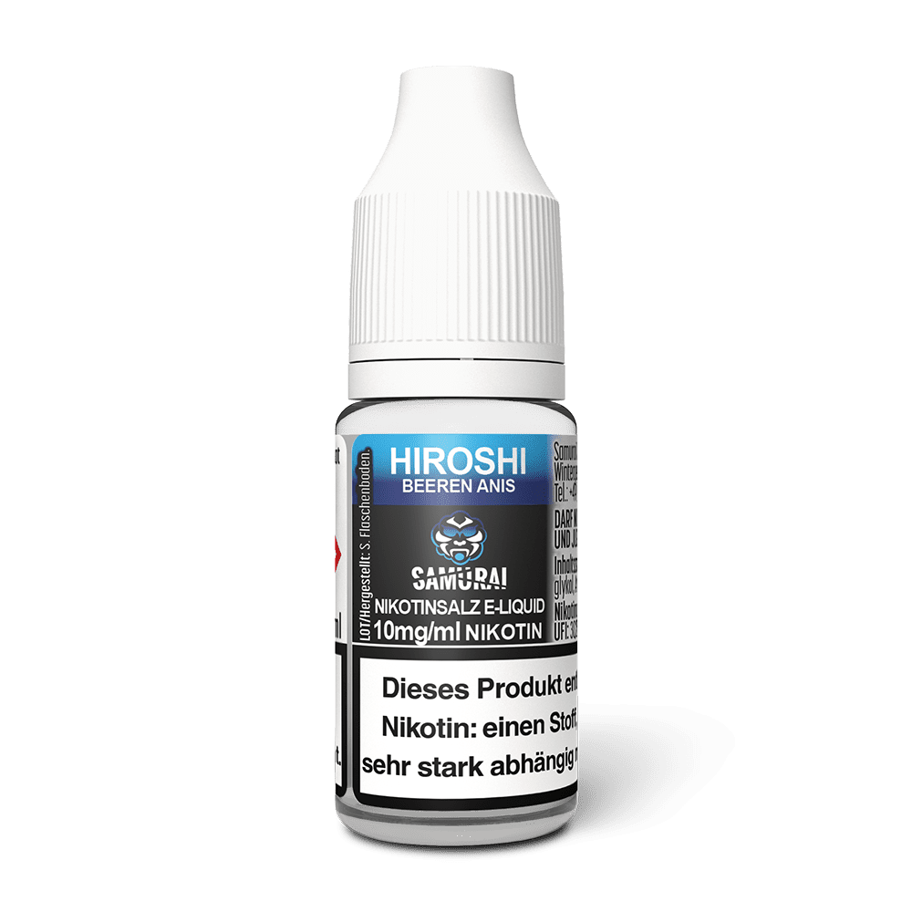 Samurai Nikotinsalz - Hiroshi Beeren Anis - Liquid 10mg 10ml