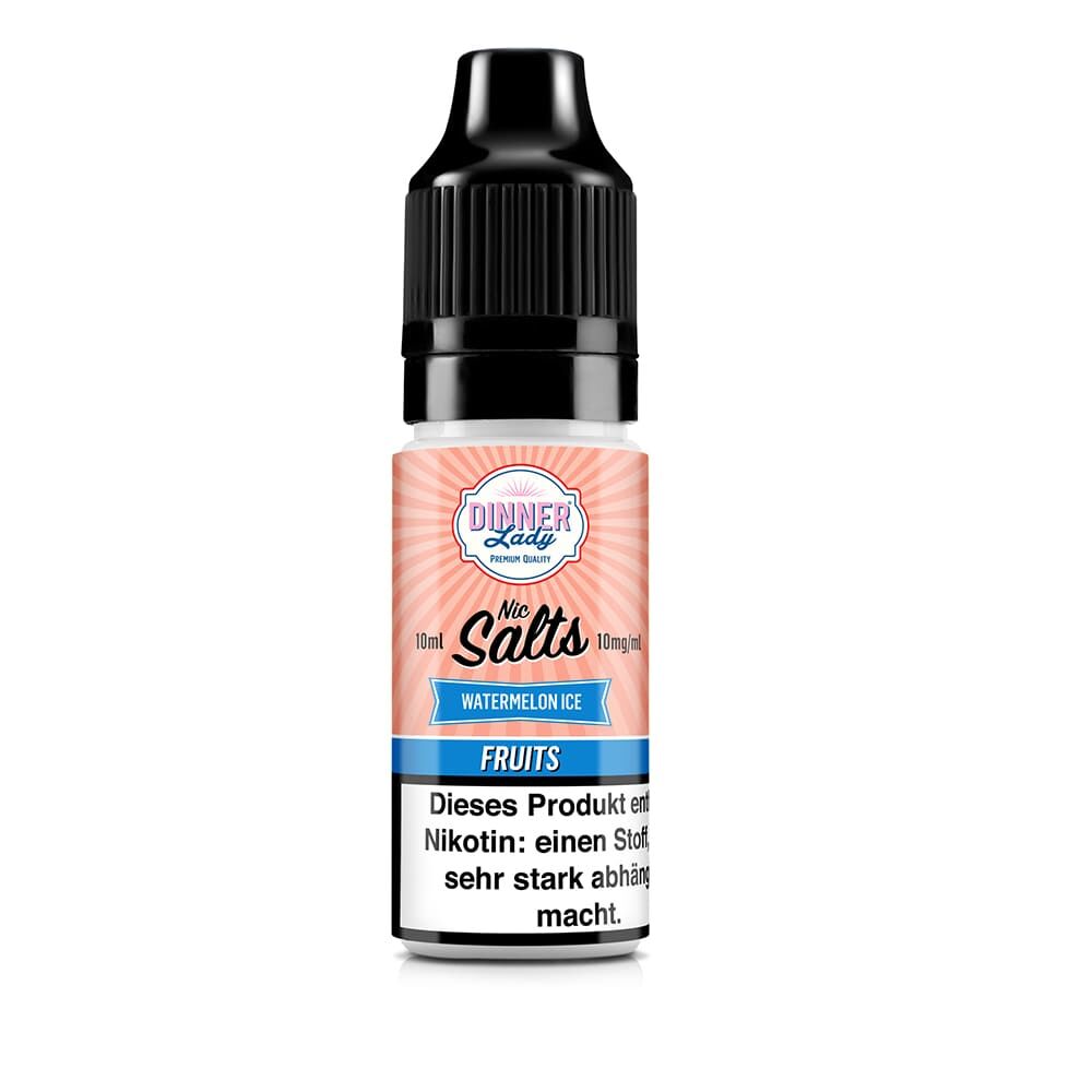 Dinner Lady Nikotinsalz - Watermelon Ice - 50/50 10ml Liquid 10mg