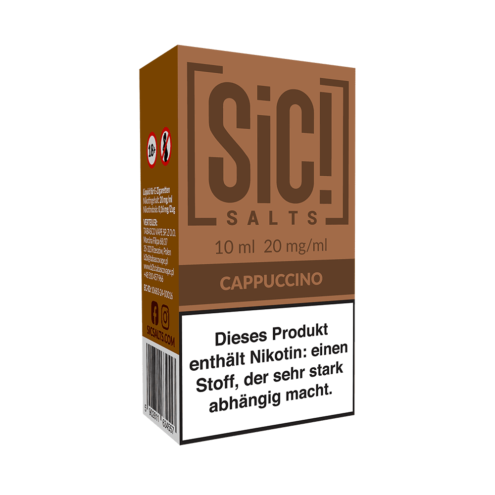 SIC Nikotinsalz - Cappuccino -10ml Liquid 20mg