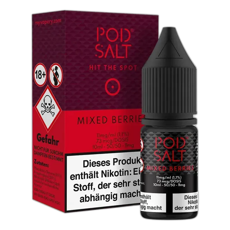 Pod Salt Core Nikotinsalz - Mixed Berries - 10ml Liquid 11mg