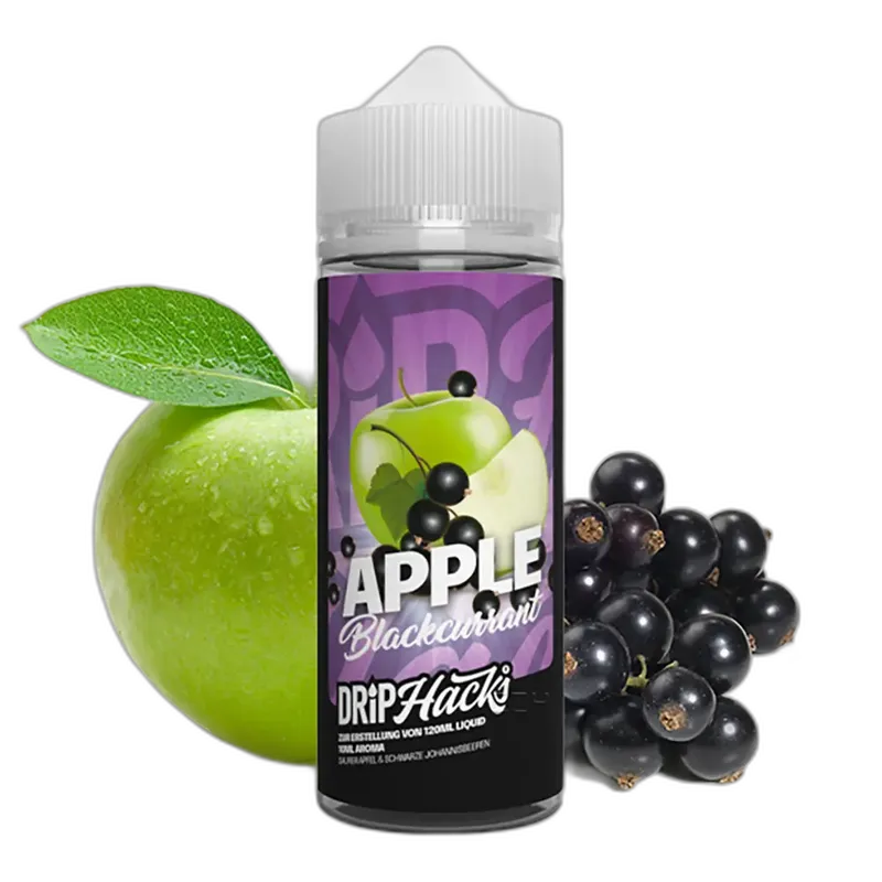 Drip Hacks Longfill - Apple Blackcurrant - 10ml Aroma in 120ml Flasche