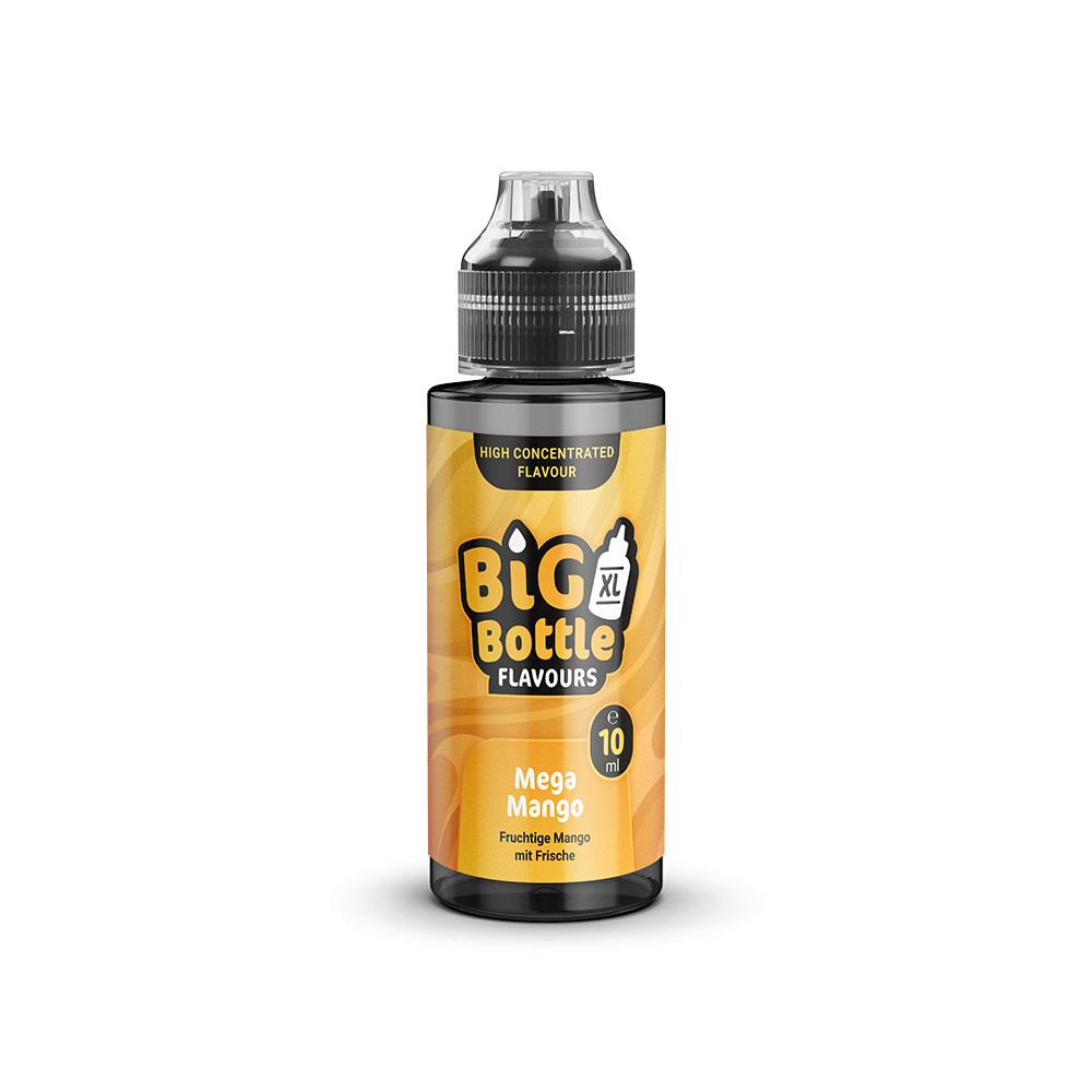 Big Bottle Flavours Longfill - Mega Mango - 10ml Aroma in 120ml Flasche Big Bottle Flavours Longfill - Mega Mango - 10ml Aroma in 120ml Flasche