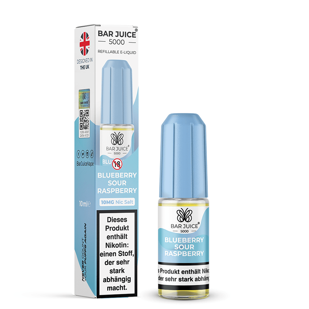 Bar Juice 5000 Nikotinsalz - Blueberry Sour Raspberry - Liquid 10mg 10ml