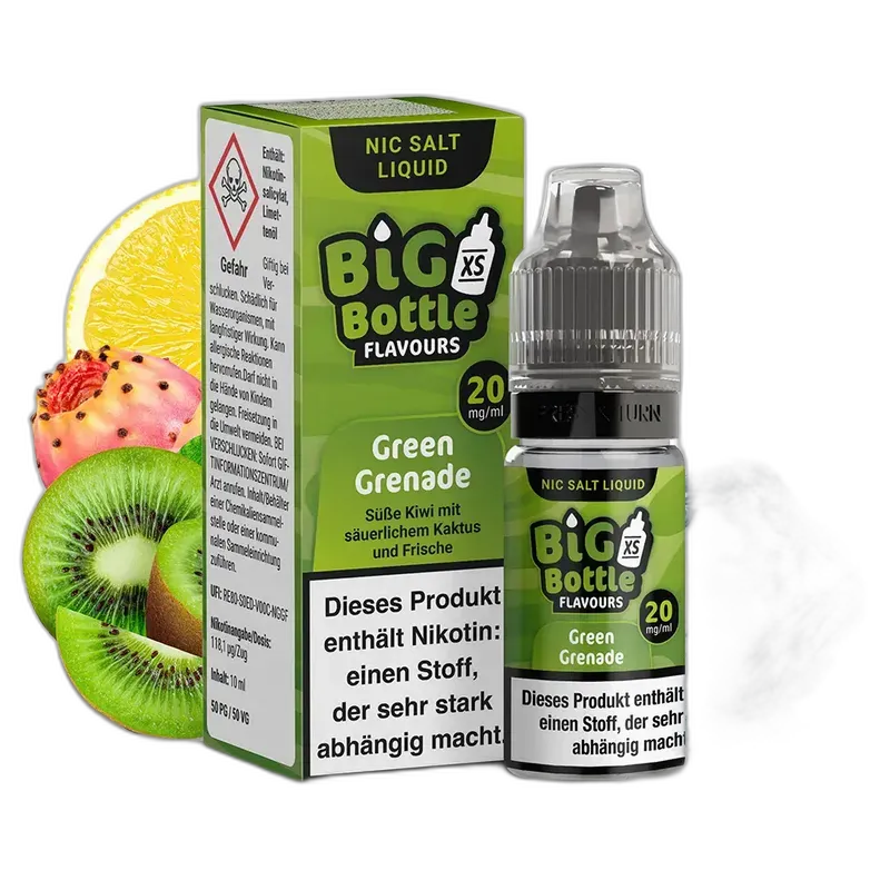 Big Bottle Flavours - Green Grenade - 10ml 20mg Nikotinsalz