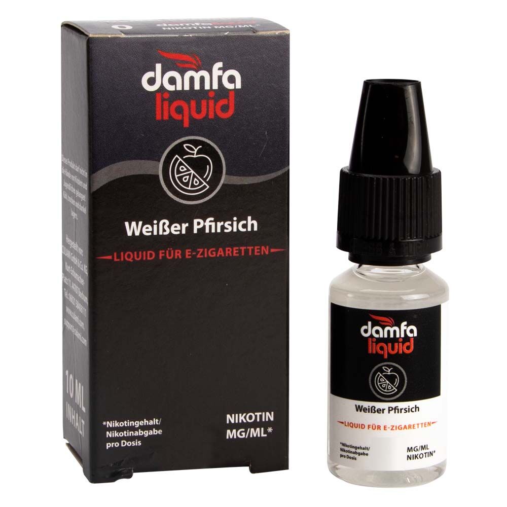 damfaliquid Weißer Pfirsich V2 6mg 10ml