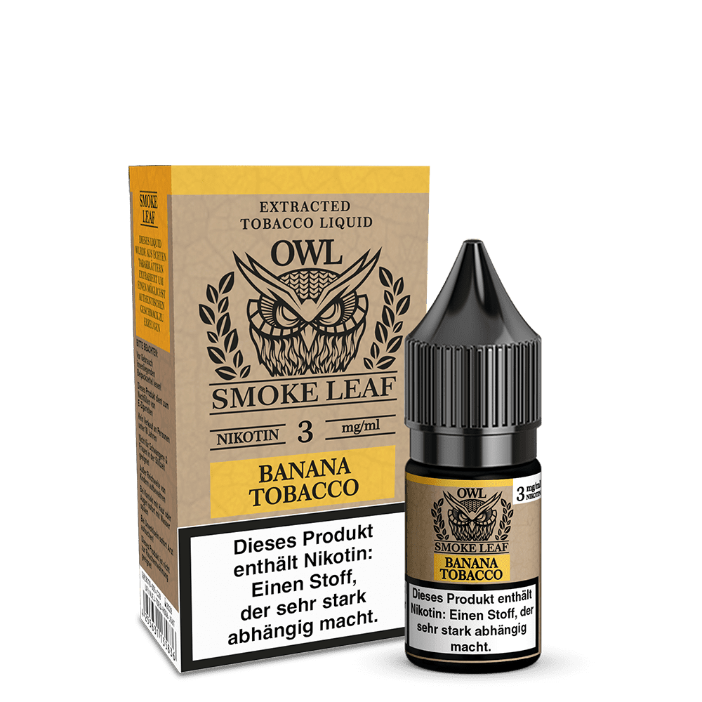 OWL Smoke Leaf Liquid - Banana Tobacco - 10ml 3mg