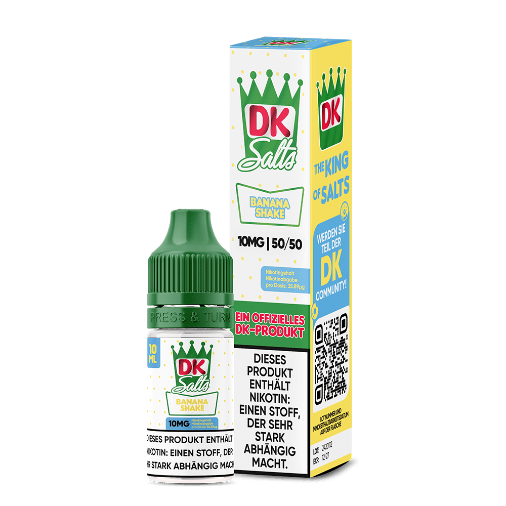 DK Salts Nikotinsalz - Banana Shake - Liquid 10mg 10ml