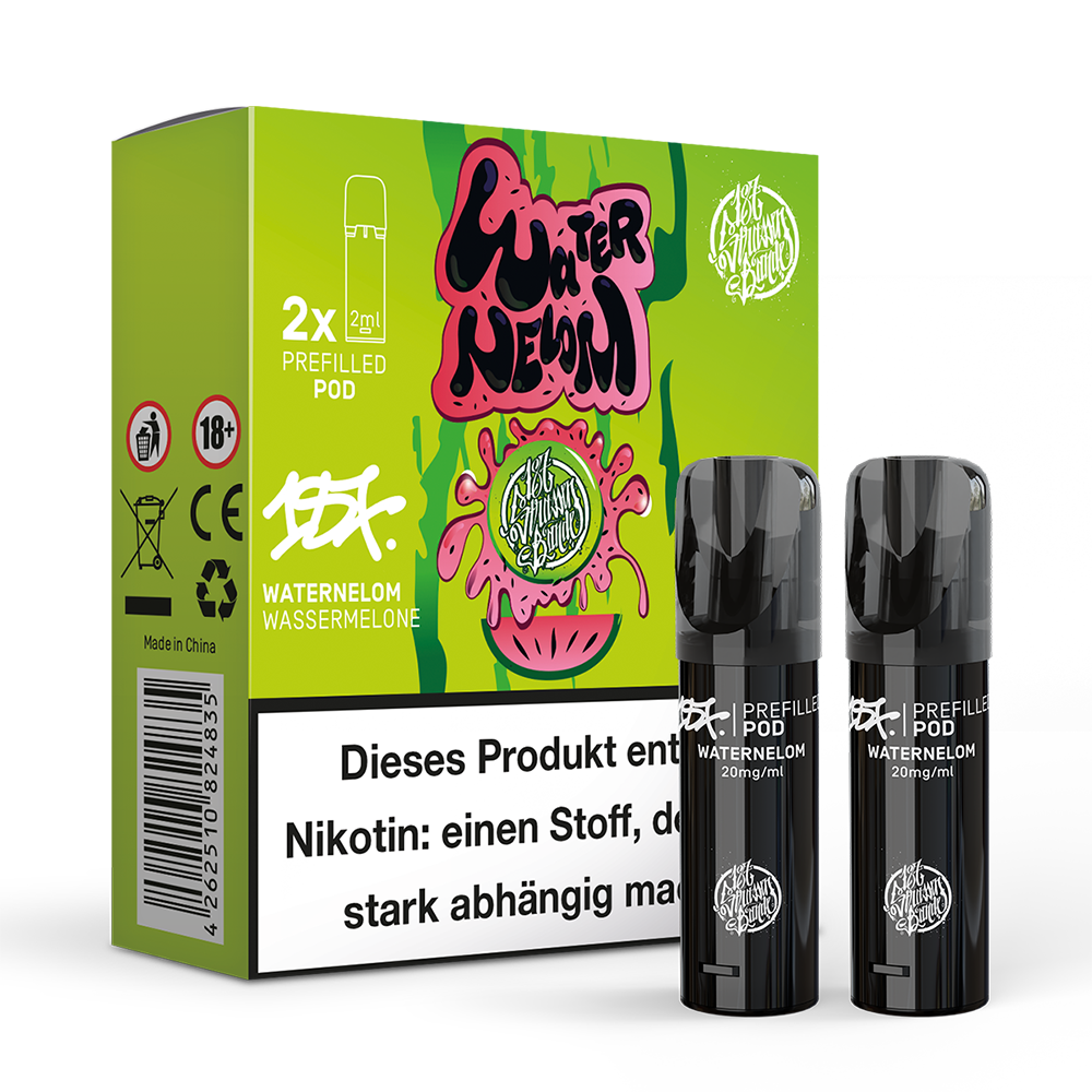 2x 187 Strassenbande Einweg Pod - Waternelom - 20mg Nikotinsalz 2ml