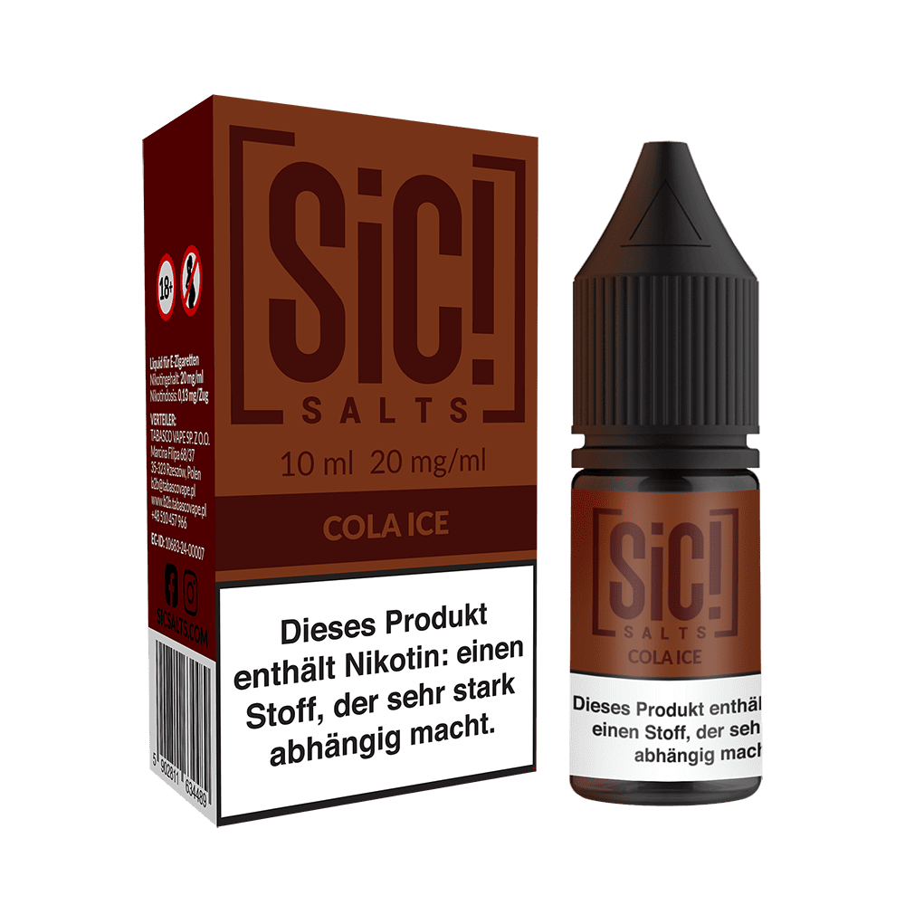 SIC Nikotinsalz - Cola Ice -10ml Liquid 20mg