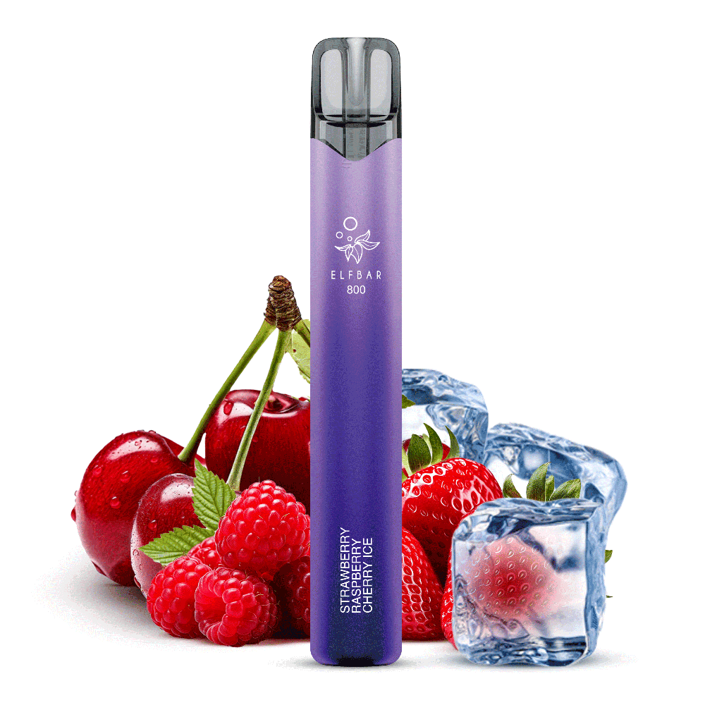 Elfbar 800 Einweg E-Zigarette - Strawberry Raspberry Cherry Ice - 20mg