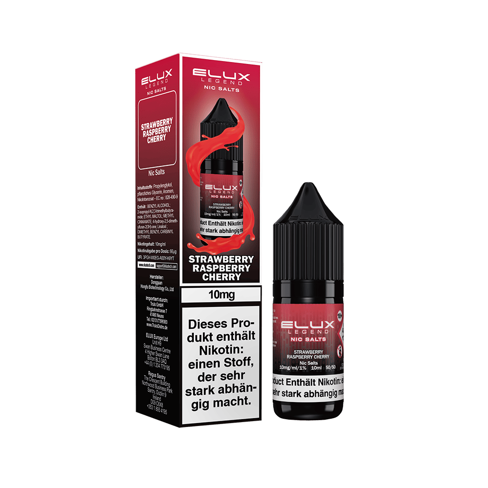 Elux Nikotinsalz - Strawberry Raspberry Cherry - Liquid 10mg 10ml