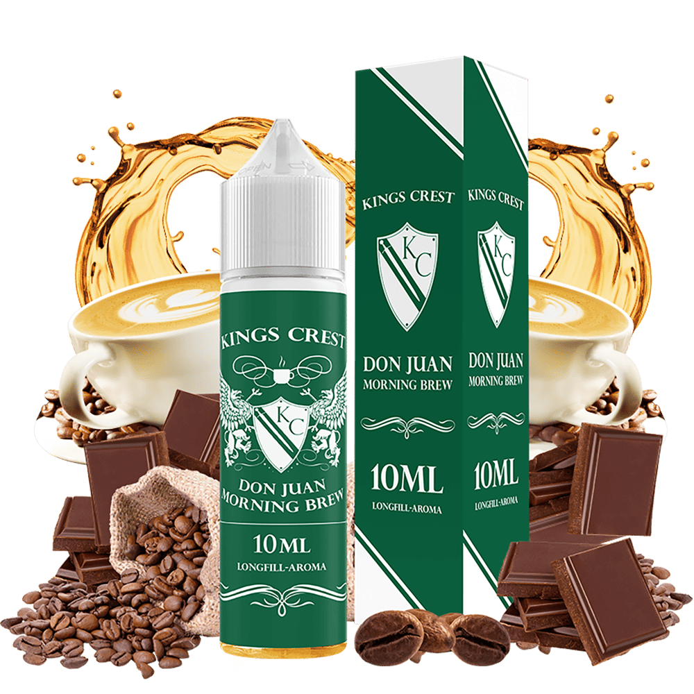 Kings Crest Longfill - Don Juan Morning Brew - 10ml in 60ml Flasche Kings Crest Longfill - Don Juan Morning Brew - 10ml in 60ml Flasche