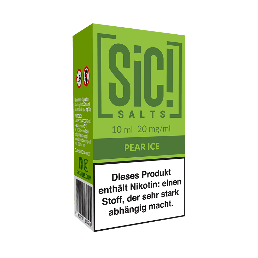 SIC Nikotinsalz - Pear Ice -10ml Liquid 20mg