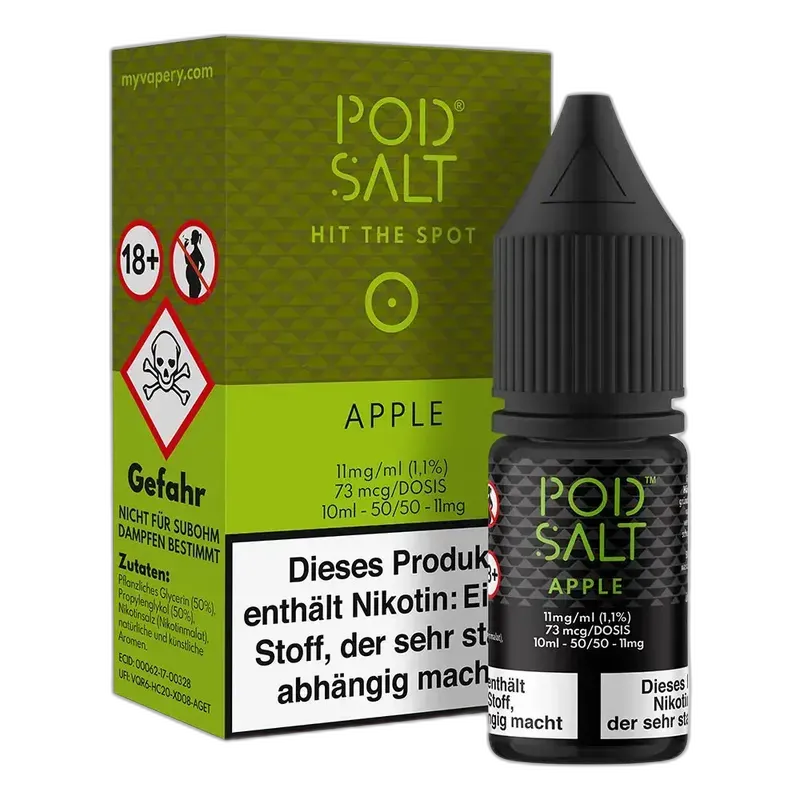 Pod Salt Core Nikotinsalz - Apple - 10ml Liquid 11mg