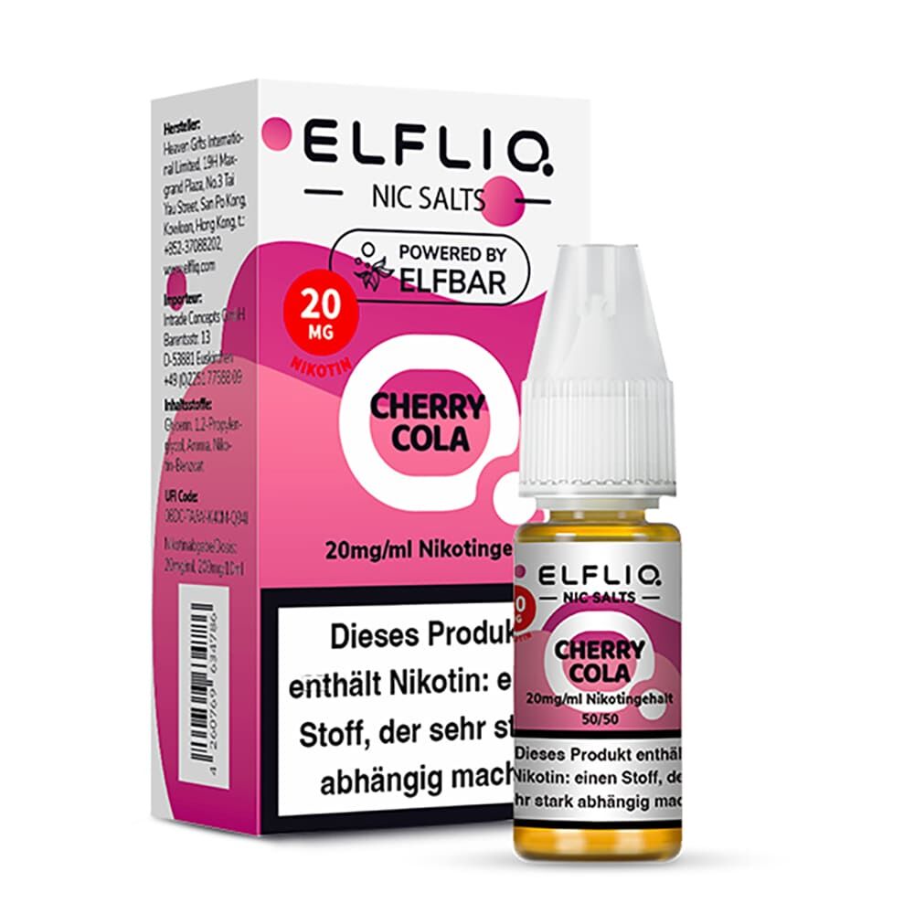 Elfliq by Elfbar Nikotinsalz - Cherry Cola - Liquid 20mg 10ml