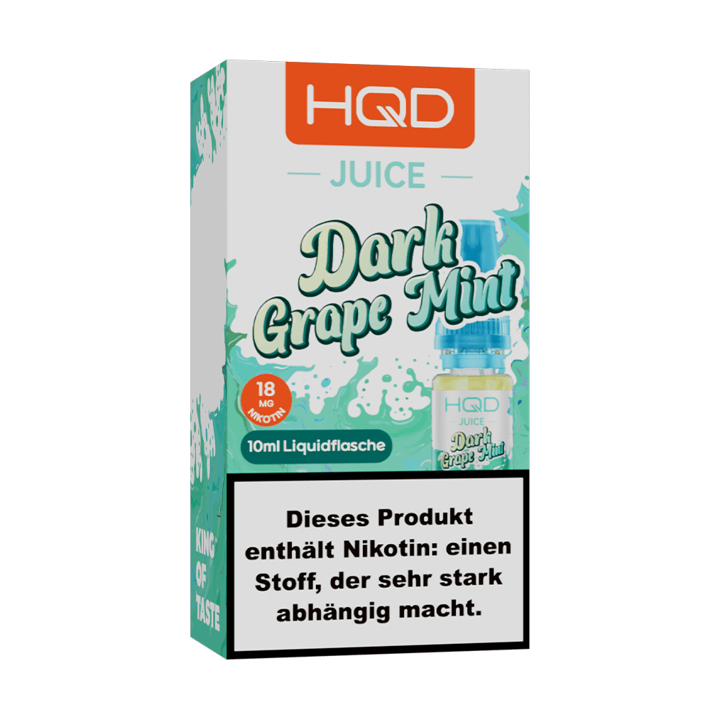 HQD Juice Nikotinsalz - Dark Grape Mint - 10ml Liquid 18mg