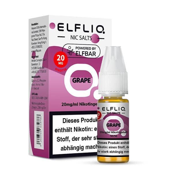 Elfliq by Elfbar Nikotinsalz - Grape - Liquid 20mg 10ml