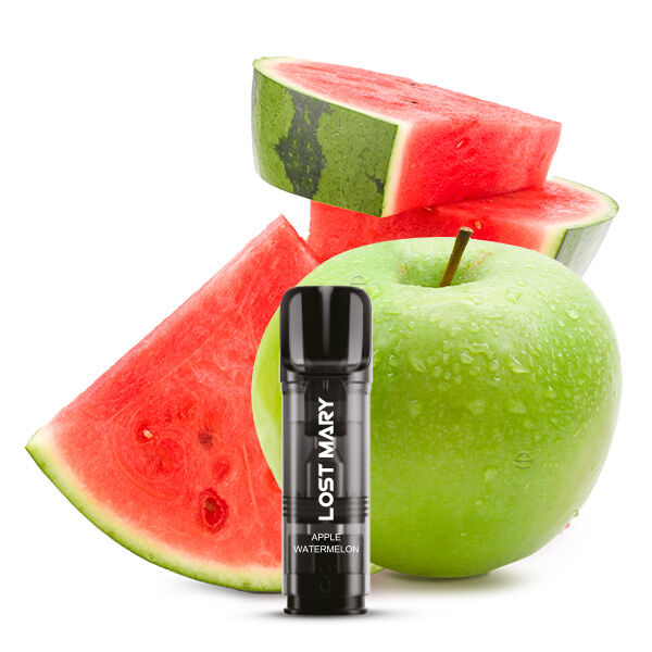 2x Lost Mary Tappo Einweg Pod - Apple Watermelon - 20mg Nikotinsalz 2ml 2x Lost Mary Tappo Einweg Pod - Apple Watermelon - 20mg Nikotinsalz 2ml