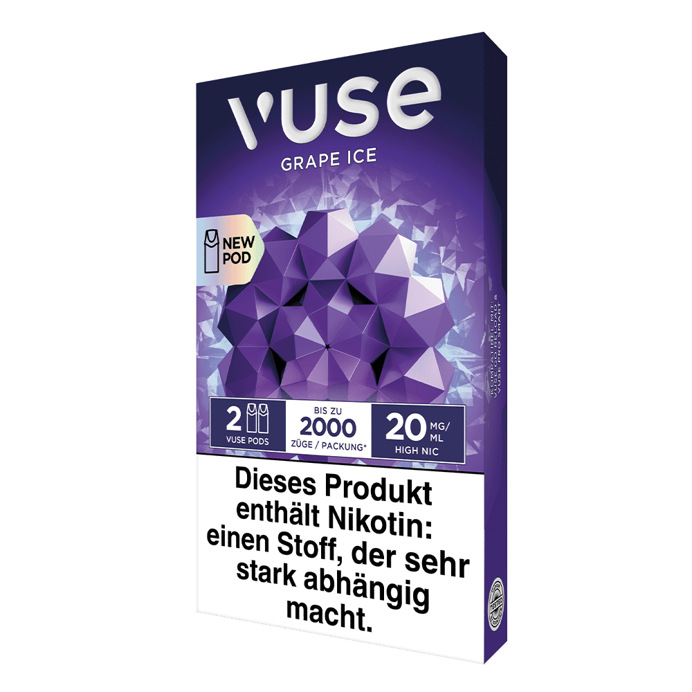 2x Vuse Pod Grape Ice Nic Salts 20mg