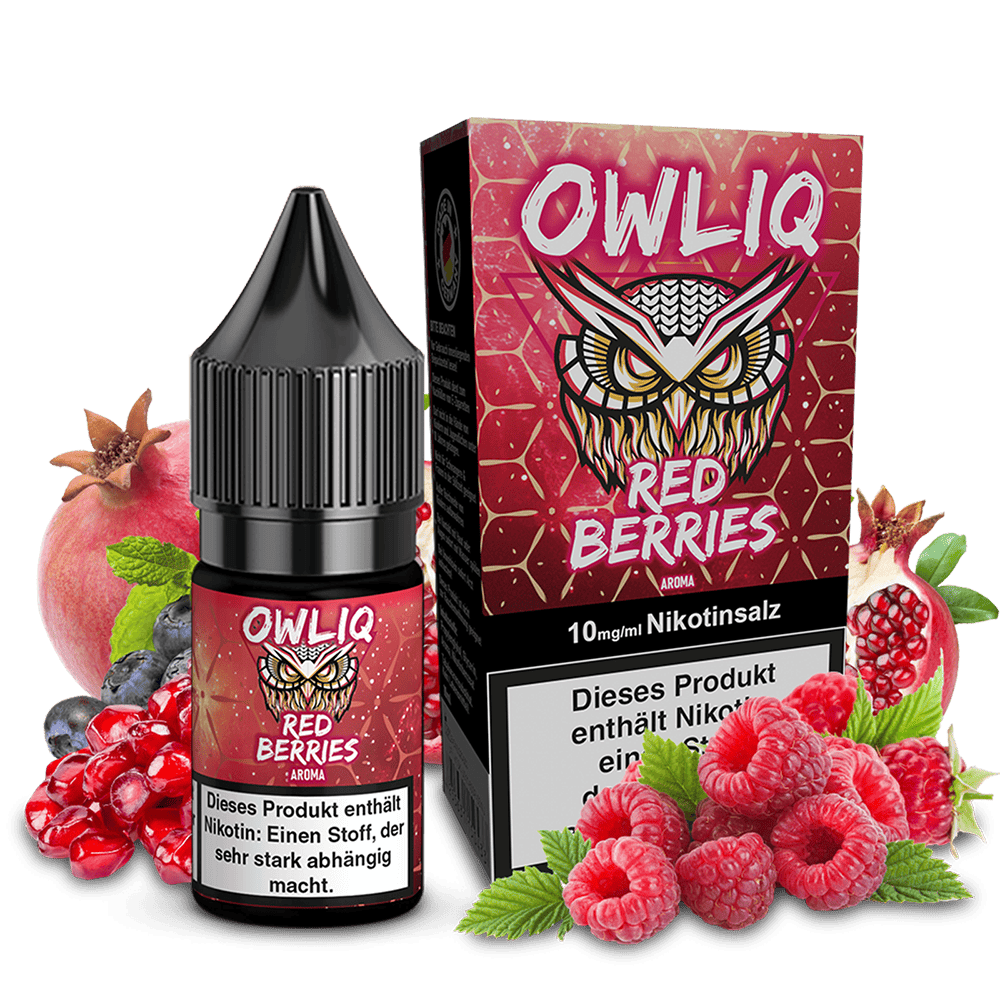 OWLIQ Nikotinsalz - Red Berries - 10ml Liquid 10mg OWLIQ Nikotinsalz - Red Berries - 10ml Liquid 10mg